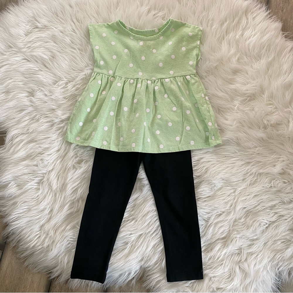 Circo Mint Green Polka Dot Top